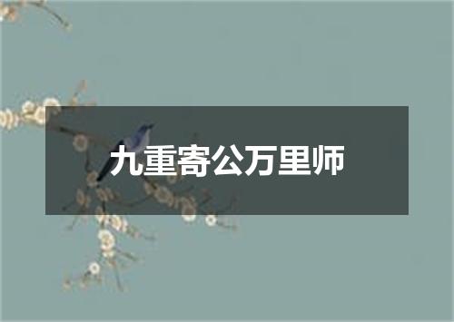 九重寄公万里师