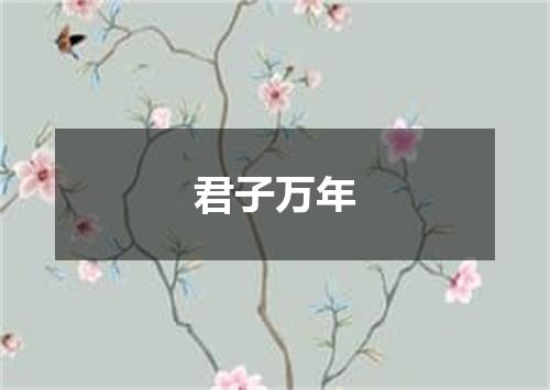 君子万年