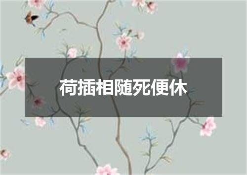 荷插相随死便休