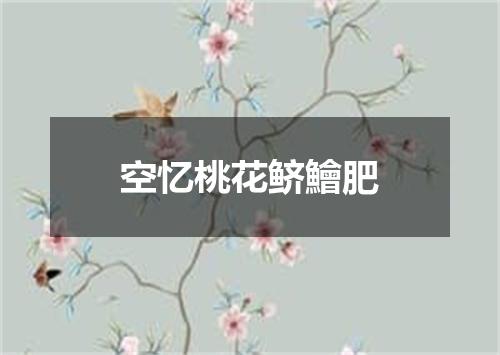 空忆桃花鲚鱠肥