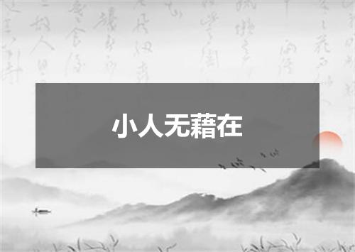 小人无藉在