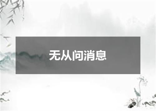 无从问消息