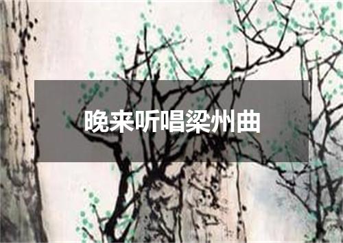 晚来听唱梁州曲