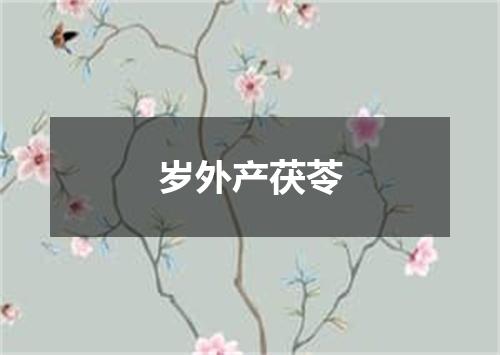 岁外产茯苓