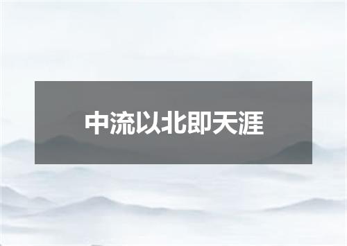 中流以北即天涯