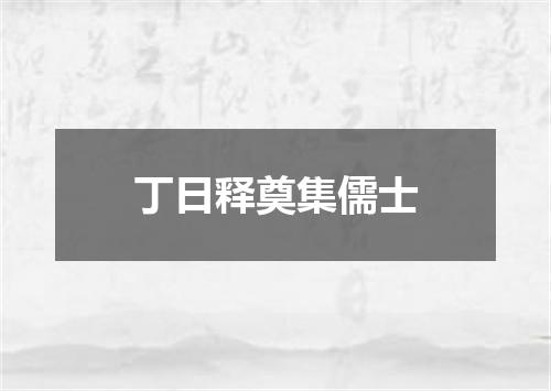 丁日释奠集儒士