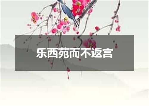 乐西苑而不返宫