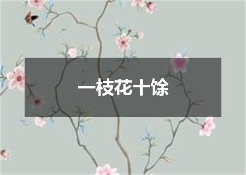 一枝花十馀