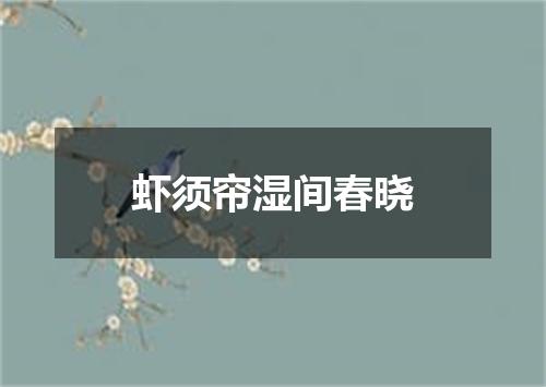 虾须帘湿间春晓