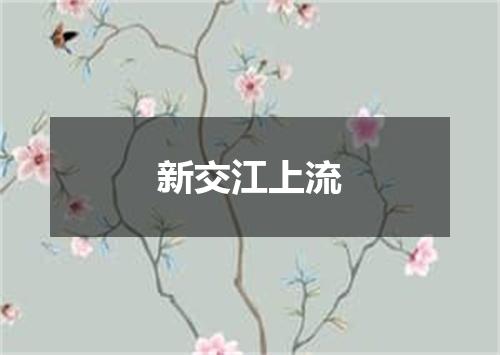 新交江上流