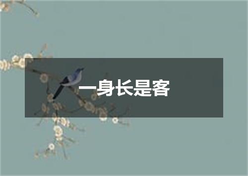 一身长是客