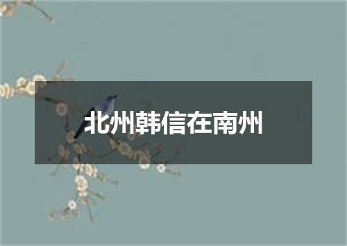 北州韩信在南州