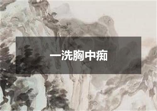 一洗胸中痴