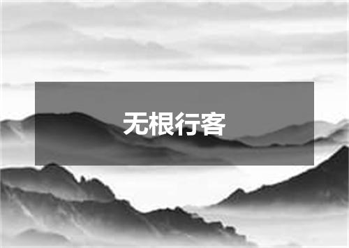 无根行客