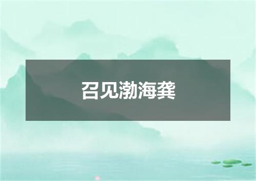 召见渤海龚