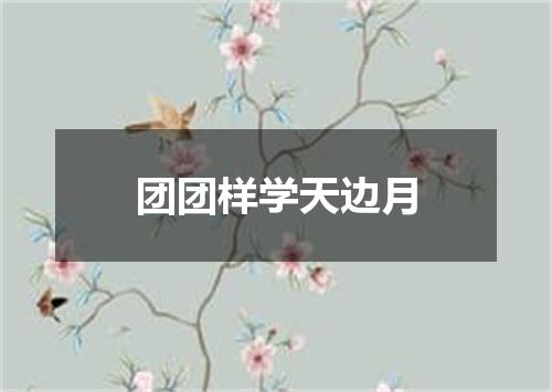 团团样学天边月