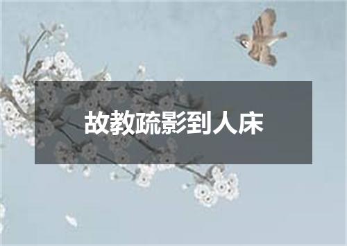 故教疏影到人床