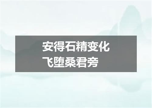 安得石精变化飞堕桑君旁