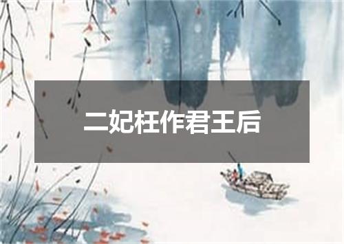 二妃枉作君王后