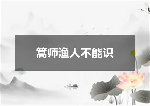 篙师渔人不能识