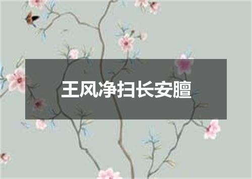 王风净扫长安膻