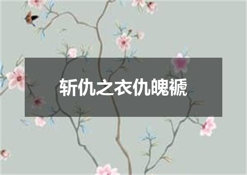 斩仇之衣仇魄褫