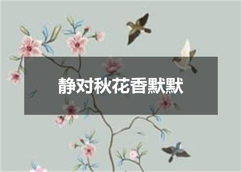 静对秋花香默默