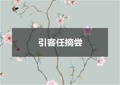 引客任摘尝