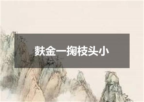 麩金一掬枝头小