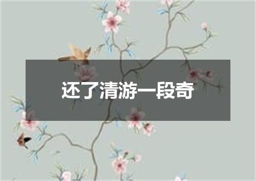 还了清游一段奇