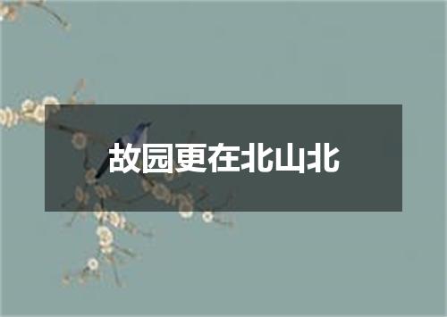 故园更在北山北