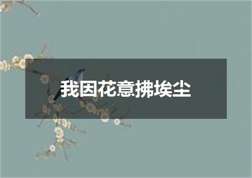 我因花意拂埃尘