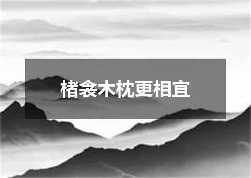 楮衾木枕更相宜