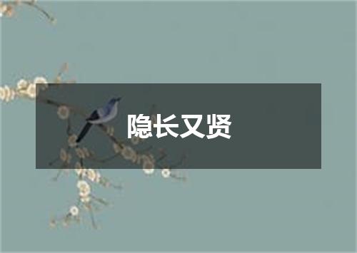 隐长又贤