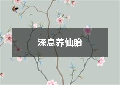 深息养仙胎