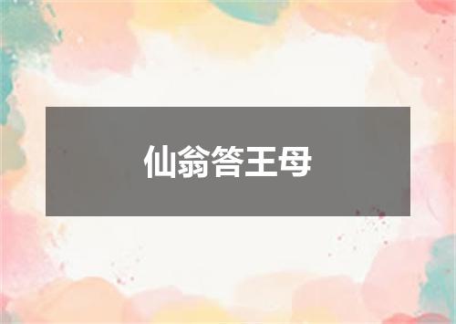 仙翁答王母