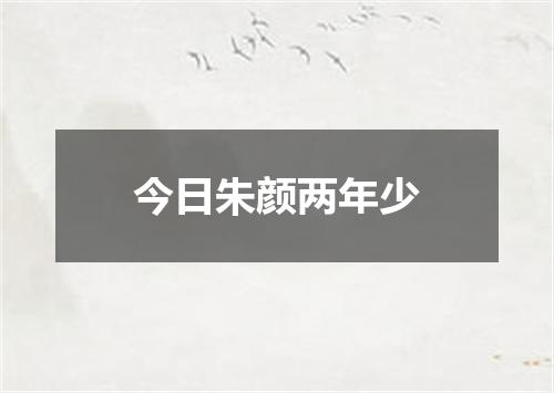 今日朱颜两年少