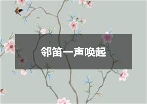 邻笛一声唤起