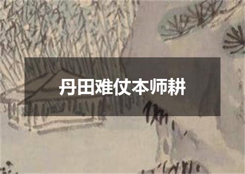 丹田难仗本师耕