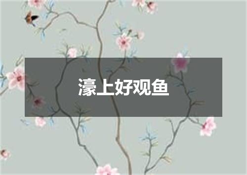 濠上好观鱼