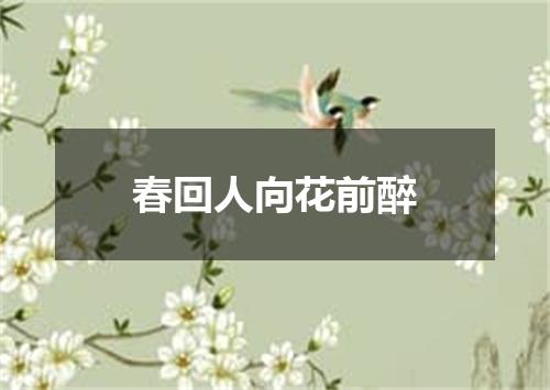 春回人向花前醉