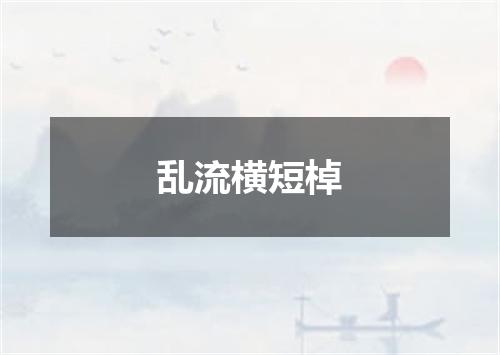 乱流横短棹