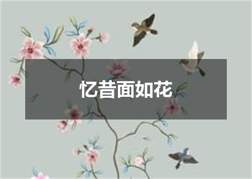 忆昔面如花