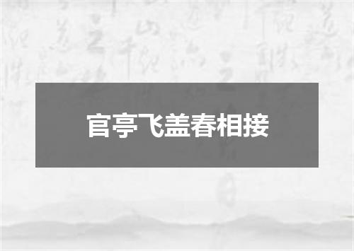 官亭飞盖春相接