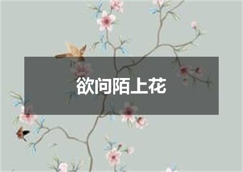 欲问陌上花