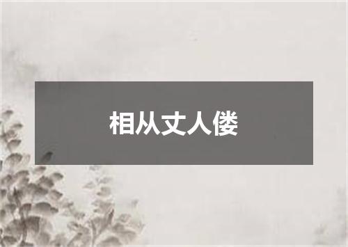 相从丈人偻