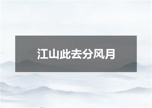 江山此去分风月