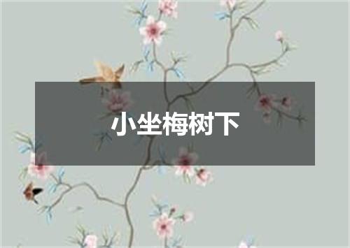 小坐梅树下