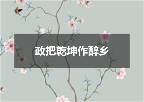 政把乾坤作醉乡