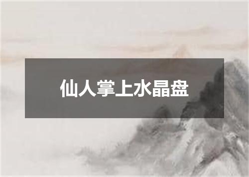 仙人掌上水晶盘